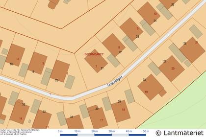 Illustrerad karta över fastigheten eller området