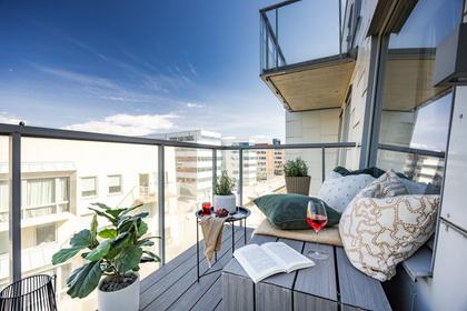 Balkong eller utsiktsbild