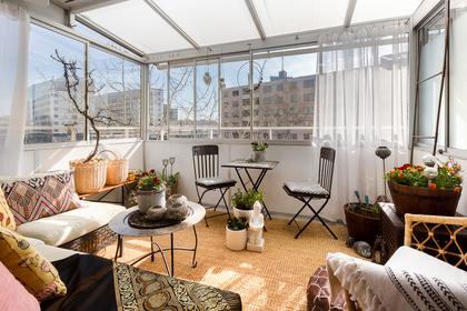 Balkong eller utsiktsbild