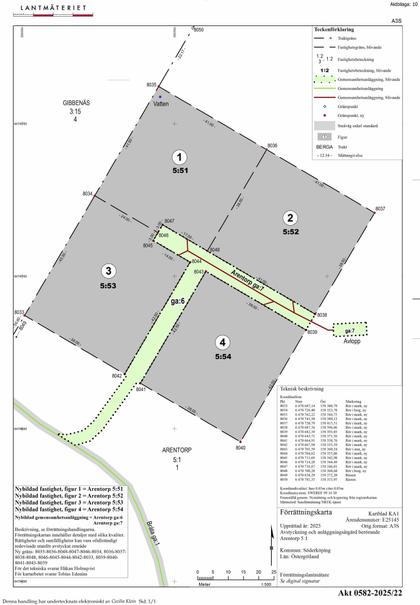 Illustrerad karta över fastigheten eller området