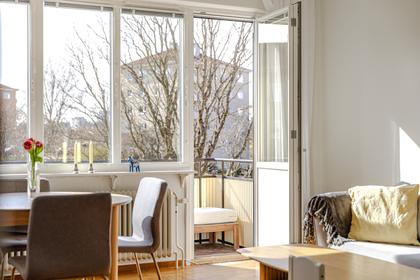 Balkong eller utsiktsbild