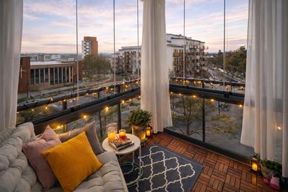 Balkong eller utsiktsbild