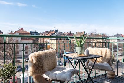 Balkong eller utsiktsbild