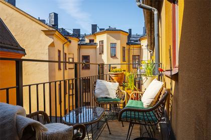 Balkong eller utsiktsbild