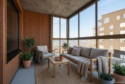 Balkong eller utsiktsbild