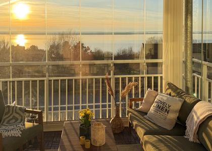 Balkong eller utsiktsbild