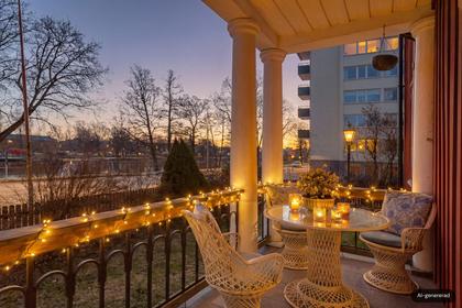 Balkong eller utsiktsbild