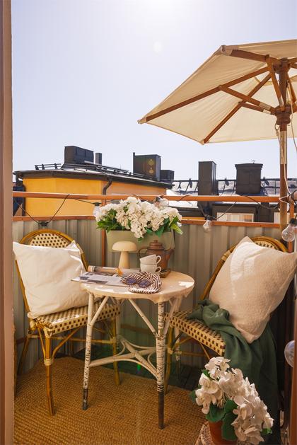 Balkong eller utsiktsbild