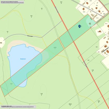 Illustrerad karta över fastigheten eller området