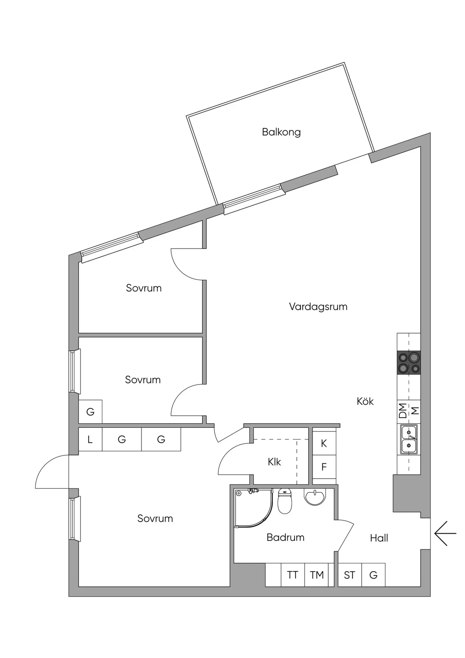 Planritning för Gamla Enköpingsvägen 176