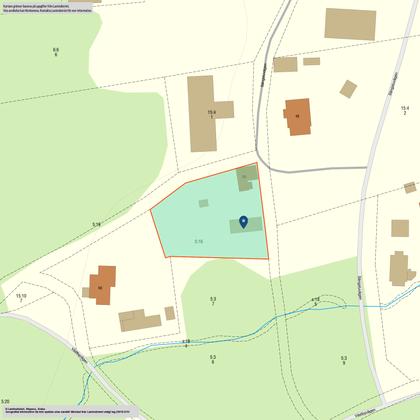 Illustrerad karta över fastigheten eller området