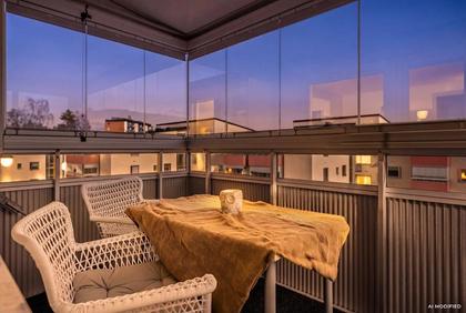 Balkong eller utsiktsbild