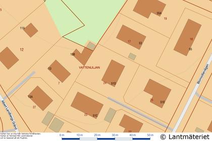 Illustrerad karta över fastigheten eller området