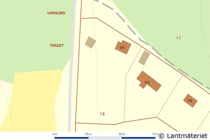 Illustrerad karta över fastigheten eller området