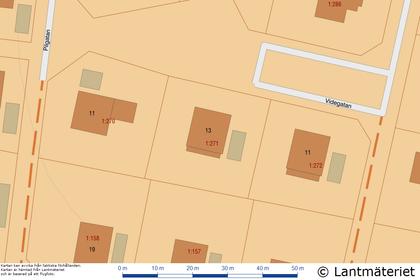 Illustrerad karta över fastigheten eller området