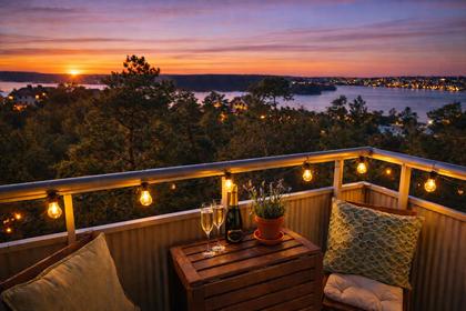 Balkong eller utsiktsbild