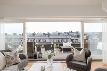 Balkong eller utsiktsbild