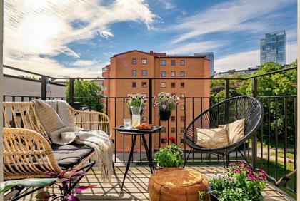 Balkong eller utsiktsbild