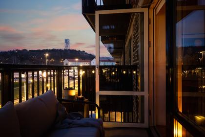 Balkong eller utsiktsbild