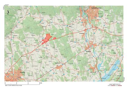 Illustrerad karta över fastigheten eller området