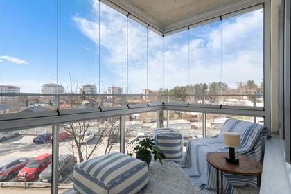 Balkong eller utsiktsbild