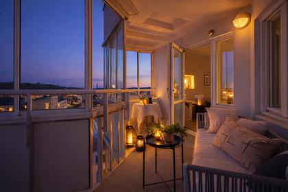 Balkong eller utsiktsbild