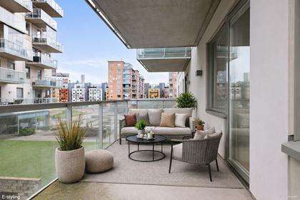 Balkong eller utsiktsbild