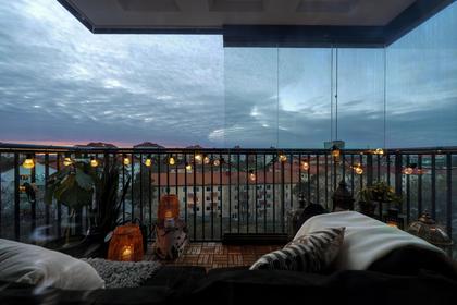 Balkong eller utsiktsbild