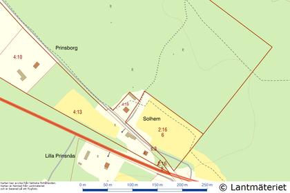 Illustrerad karta över fastigheten eller området