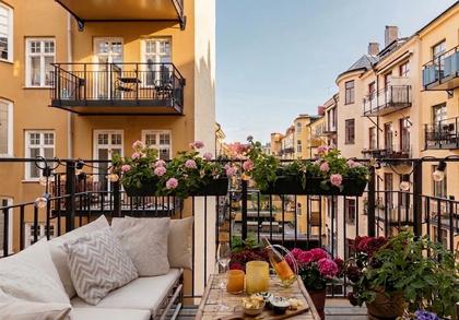 Balkong eller utsiktsbild