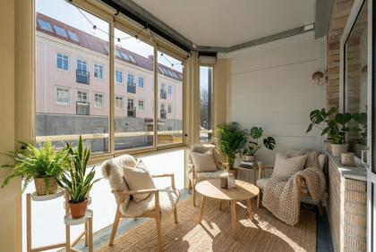 Balkong eller utsiktsbild