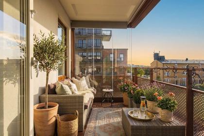 Balkong eller utsiktsbild