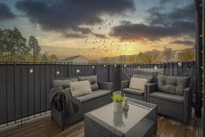 Balkong eller utsiktsbild