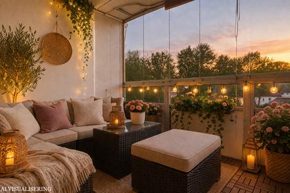 Balkong eller utsiktsbild