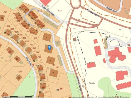 Illustrerad karta över fastigheten eller området