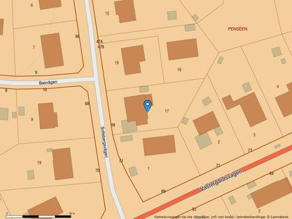 Illustrerad karta över fastigheten eller området