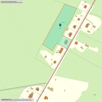 Illustrerad karta över fastigheten eller området