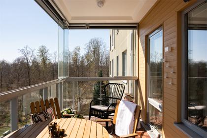 Balkong eller utsiktsbild