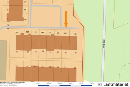 Illustrerad karta över fastigheten eller området