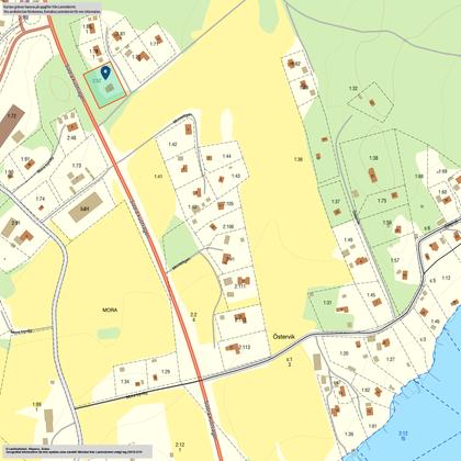 Illustrerad karta över fastigheten eller området