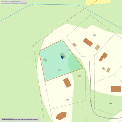 Illustrerad karta över fastigheten eller området