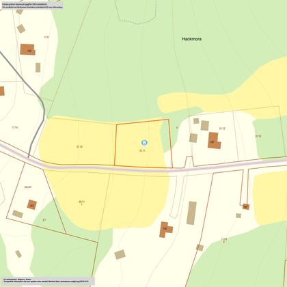 Illustrerad karta över fastigheten eller området