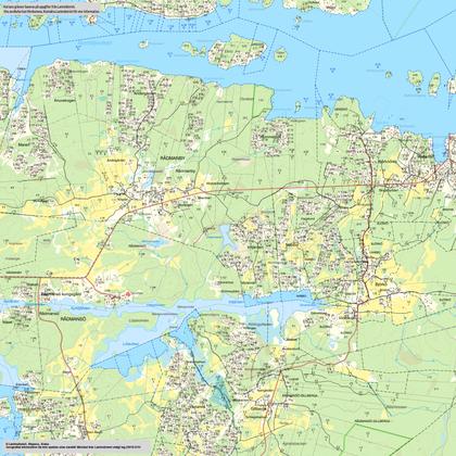Illustrerad karta över fastigheten eller området