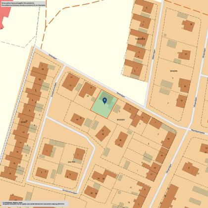 Illustrerad karta över fastigheten eller området