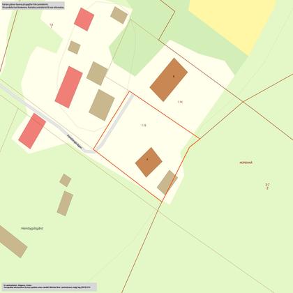 Illustrerad karta över fastigheten eller området