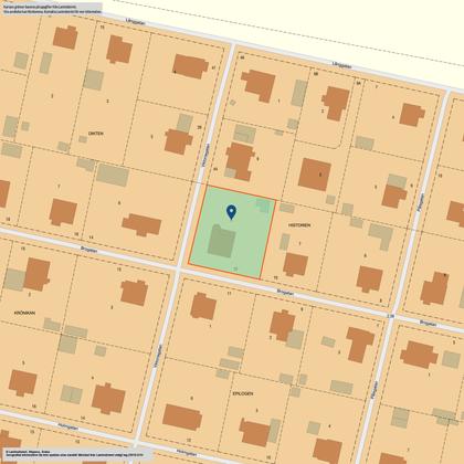 Illustrerad karta över fastigheten eller området