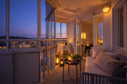 Balkong eller utsiktsbild