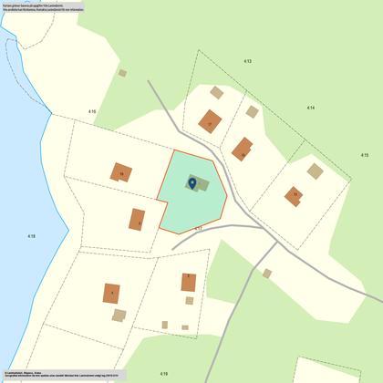 Illustrerad karta över fastigheten eller området