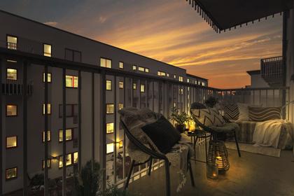 Balkong eller utsiktsbild