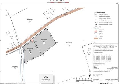 Illustrerad karta över fastigheten eller området